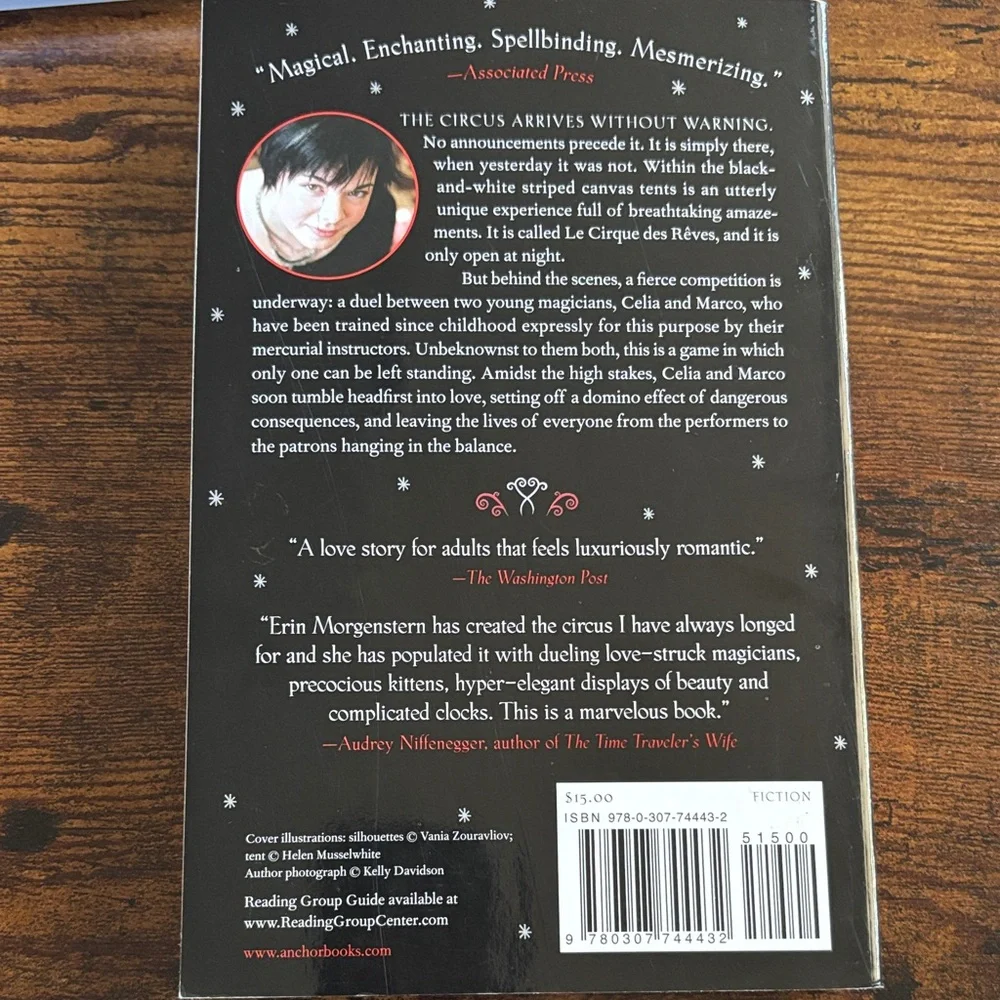 The Night Circus Paperback Book - Picture 2 of 2